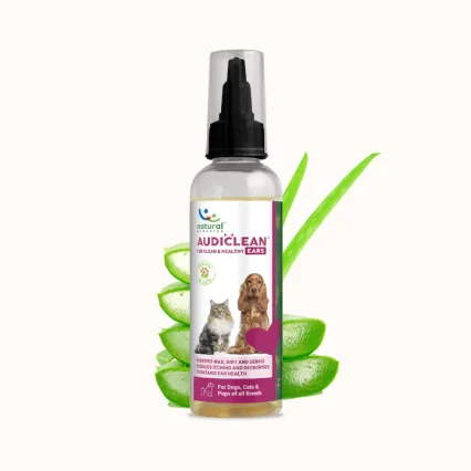 A bottle of natural ear cleaner for dogs & cats in Kenya